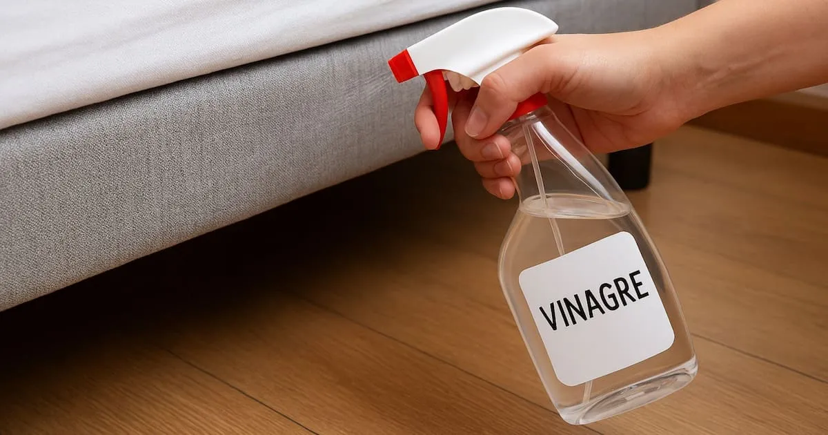 Witte azijn onder je bed spuiten: zo werkt dat
