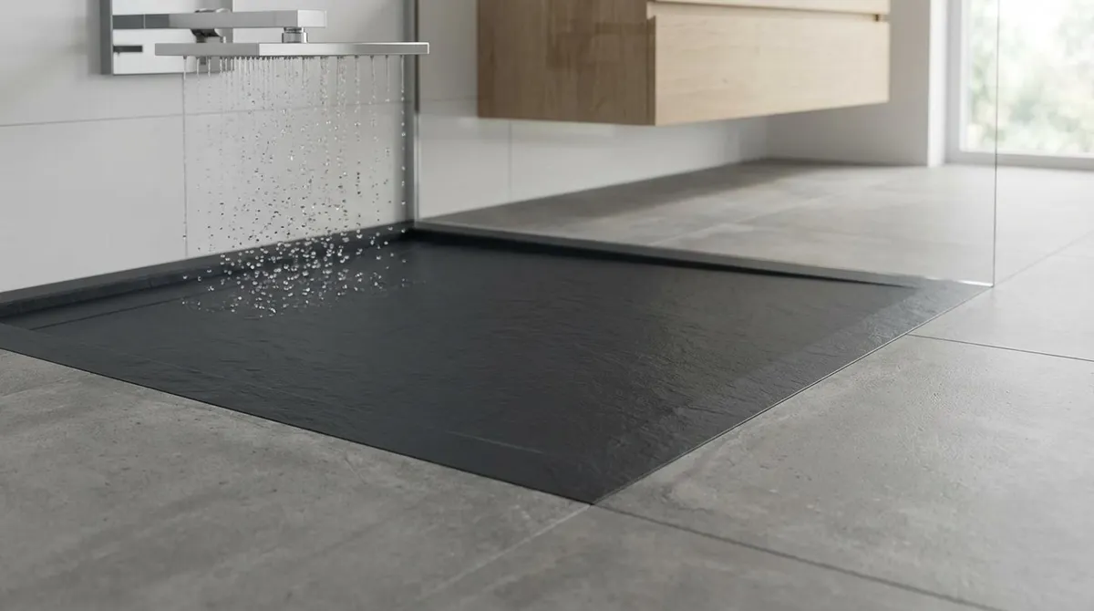 Een andere badkamer: ultradunne doucheplaten worden de norm